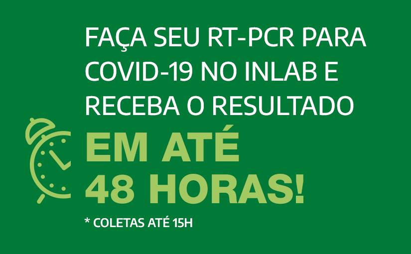 Exames para detecção da Covid-19 disponíveis no INLAB