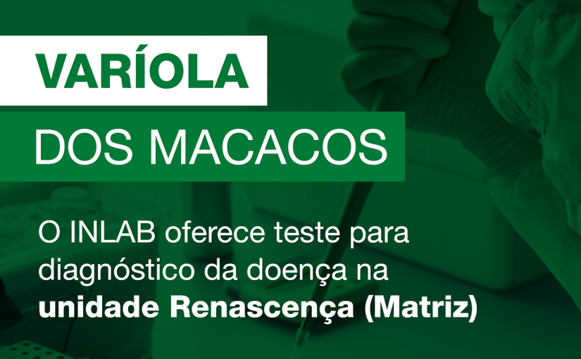 Exame para detecção de varíola dos macacos